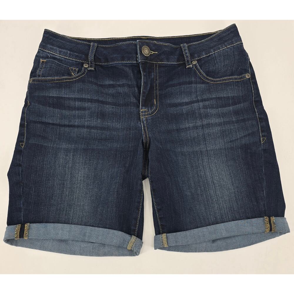 Maurices Dark Wash Denim‎ Bermuda Shorts